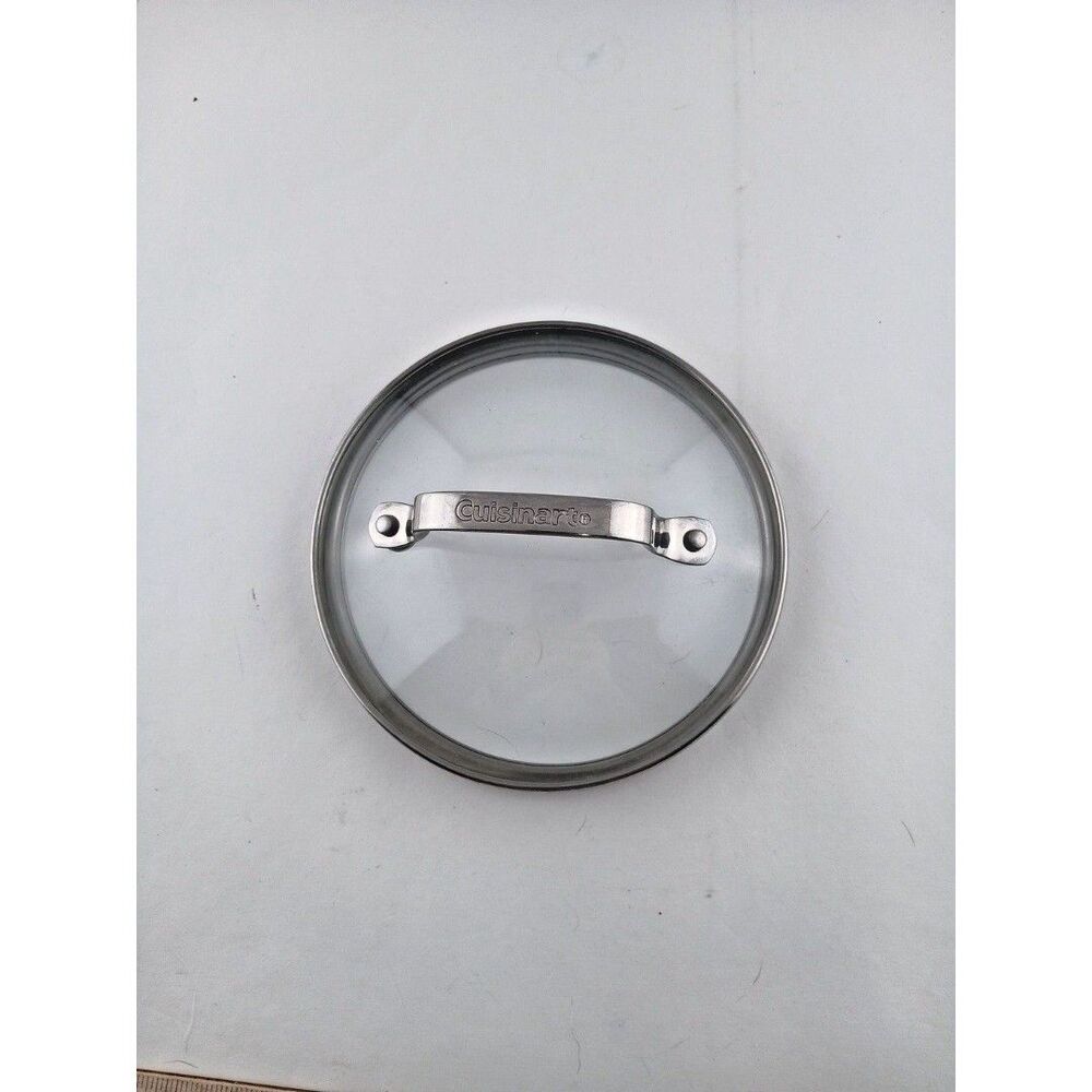 Cuisinart Tempered Glass Lid Replacement 5 3/8" Inside 6" Outside Lid Only